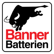 Banner Batterien Logo PNG Vector