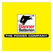 Banner Batterien Logo PNG Vector