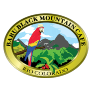 Baru Black Mountain Cafe Logo PNG Vector