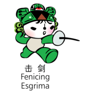 Beijing 2008 Mascota_fencing Logo PNG Vector