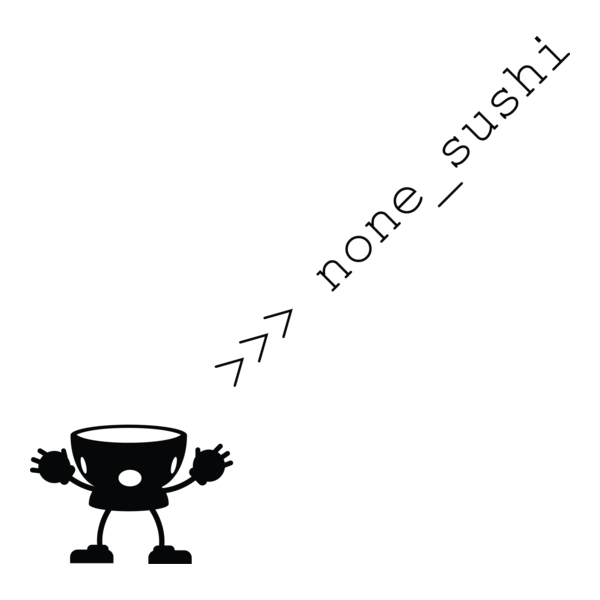 none sushi Logo PNG Vector