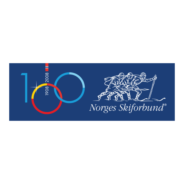 Norges Skiforbund 1908 - 2008 Logo PNG Vector