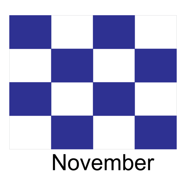 November Flag Logo PNG Vector