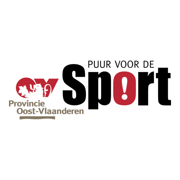 Oost - Vlaanderen Puur voor de Sport Logo PNG Vector