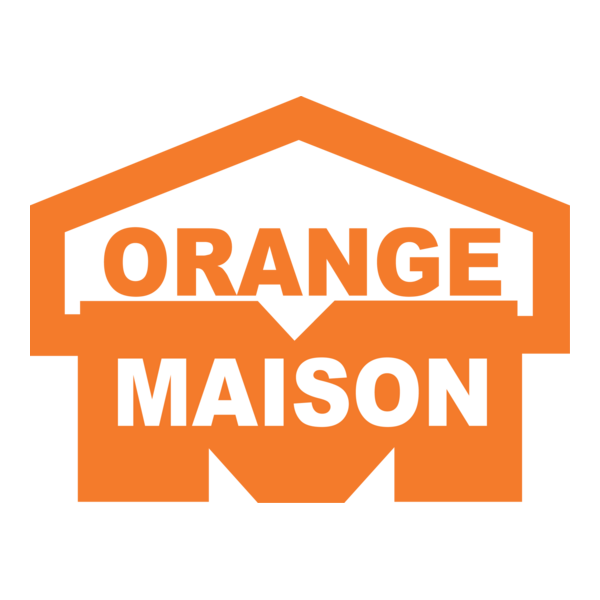 Orange Maison Logo PNG Vector
