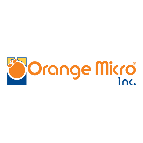Orange Micro Logo PNG Vector