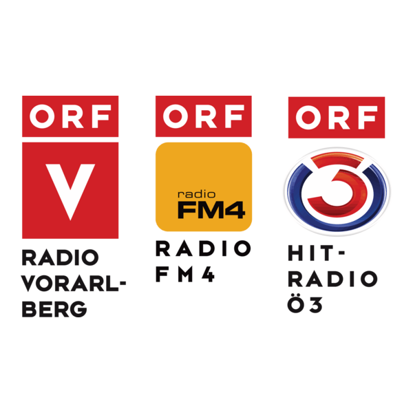 ORF Radio Vorarlberg FM4 Hitradio-Ö3 Logo PNG Vector