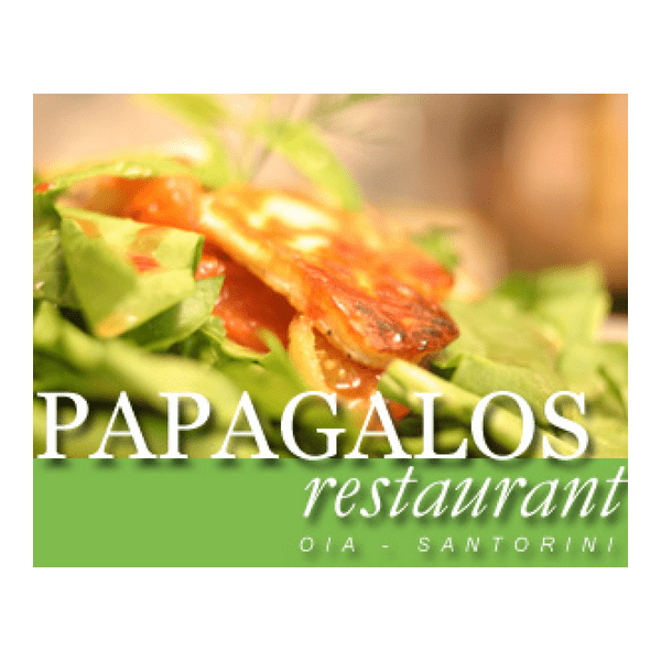 PAPAGALOS restaurant Oia Santorini Greece Logo PNG Vector