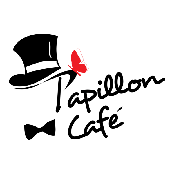 Papillon Cafe Logo PNG Vector