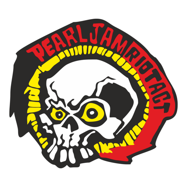 Pearl Jam Riot Act Skull Logo PNG Vector