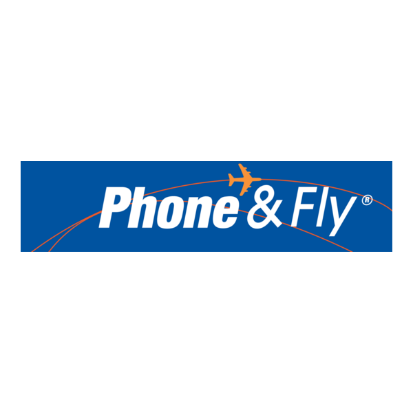 Phone & Fly Logo PNG Vector