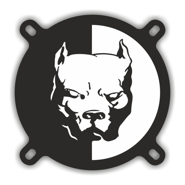 Pitbull Plat Logo PNG Vector