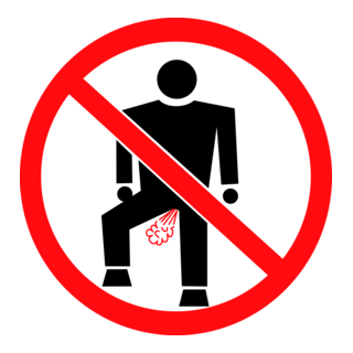 No Farting Logo PNG Vector