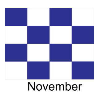 November Flag Logo PNG Vector