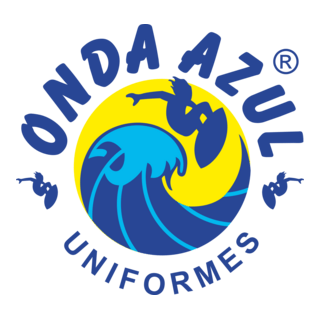 Onda Azul Uniformes Logo PNG Vector