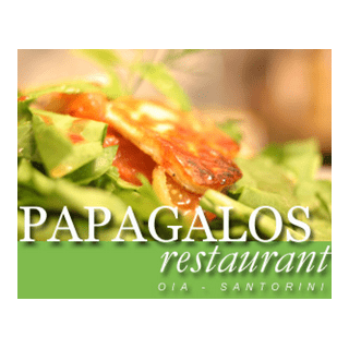 PAPAGALOS restaurant Oia Santorini Greece Logo PNG Vector
