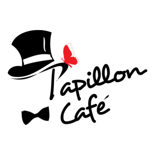 Papillon Cafe Logo PNG Vector