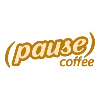 Pause Coffee Logo PNG Vector