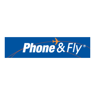 Phone & Fly Logo PNG Vector