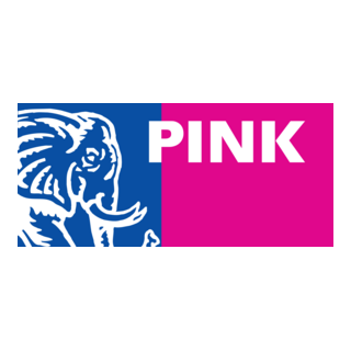 Pink Elephant Logo PNG Vector