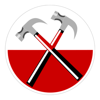 Pink Floyd. Hammers from The Wall Logo PNG Vector