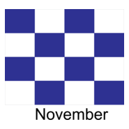 November Flag Logo PNG Vector