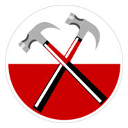 Pink Floyd. Hammers from The Wall Logo PNG Vector