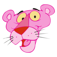 pink panther face Logo PNG Vector