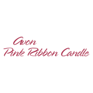 Pink Ribbon Candle Logo PNG Vector