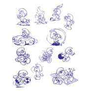 Pitufos Logo PNG Vector