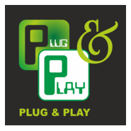Plug & Play Logo PNG Vector
