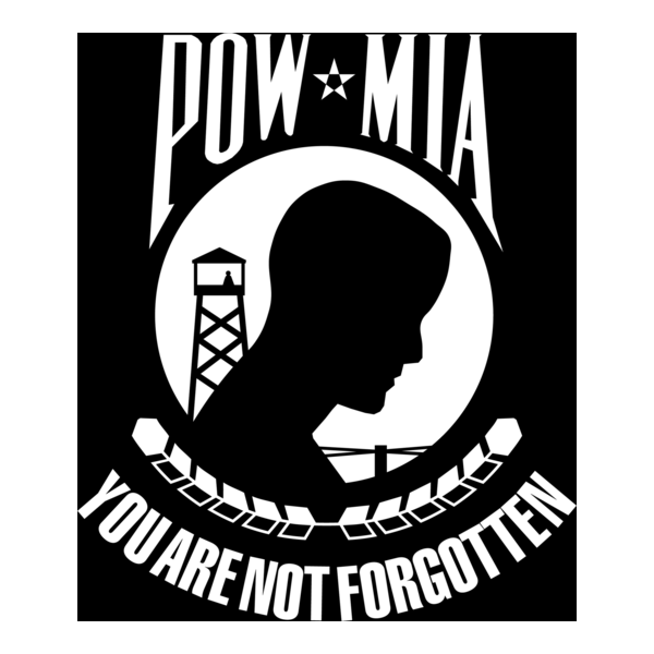 POW-MIA Vinyl Ready Logo PNG Vector