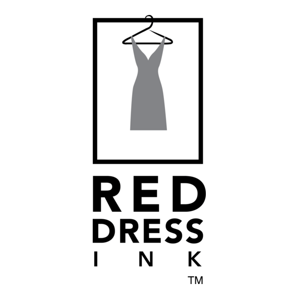 Red Dress Ink Logo PNG Vector