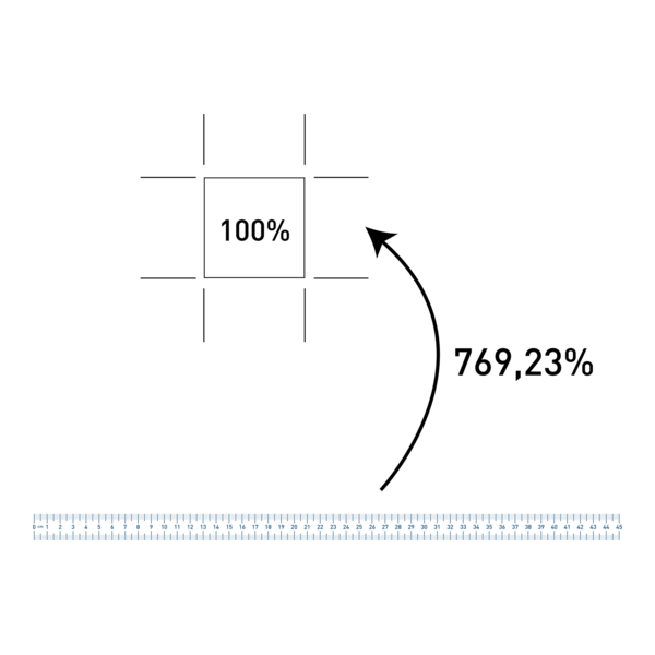 Régua 45 cm Logo PNG Vector