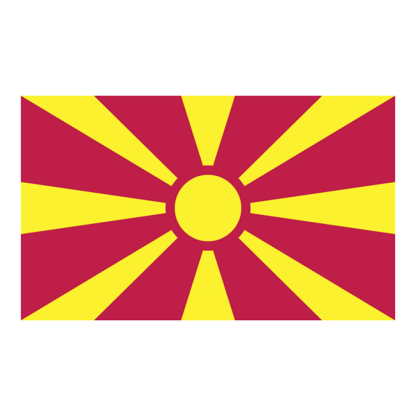 Republic of Macedonia Flag Logo PNG Vector