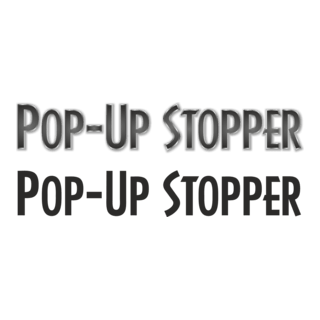 PopUp Stopper Logo PNG Vector
