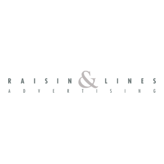 Raisin & Lines Advertising Logo PNG Vector