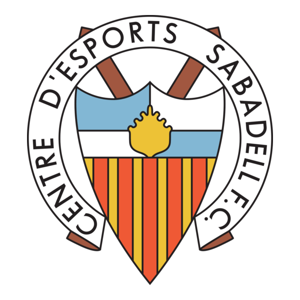 Sabadell FC 80's Logo PNG Vector