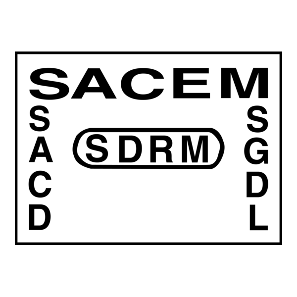 SACEM - SDRM - SACD - SGDL Logo PNG Vector