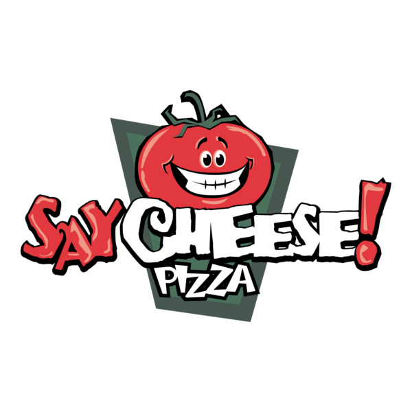 Say Cheese Pizza Logo PNG Vector