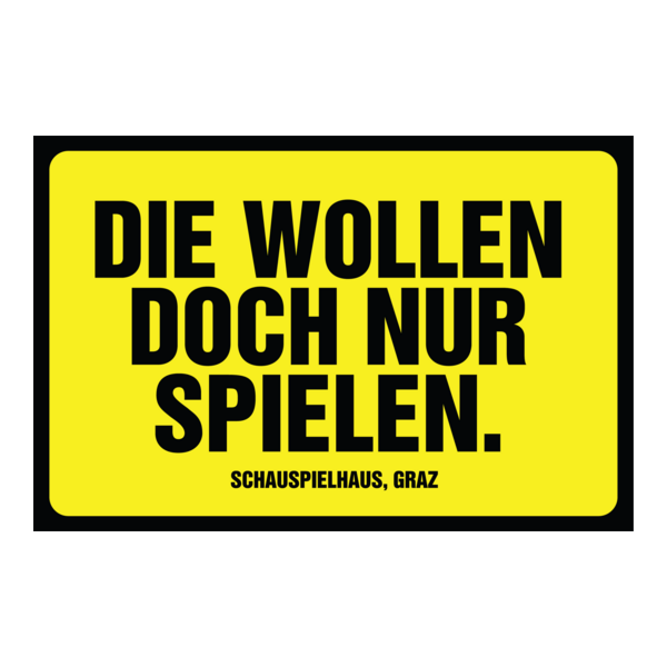 Schauspielhaus Graz Die wollen doch nur spielen. Logo PNG Vector