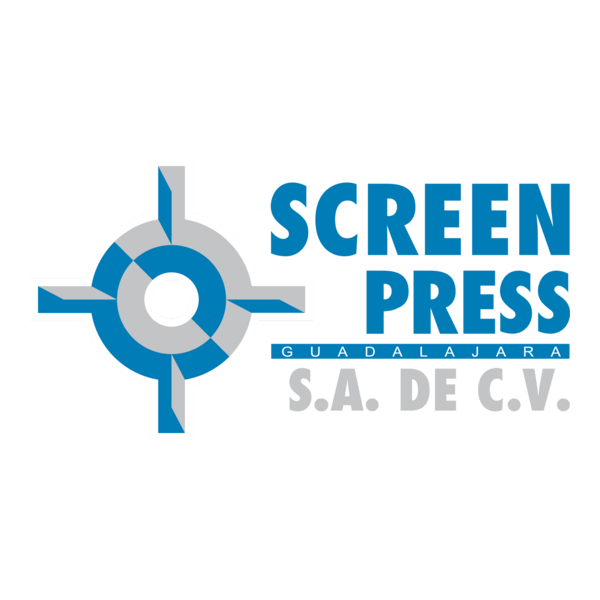 Screen Press Logo PNG Vector