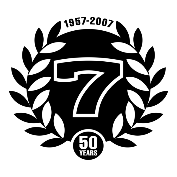 Seven 50 years Logo PNG Vector