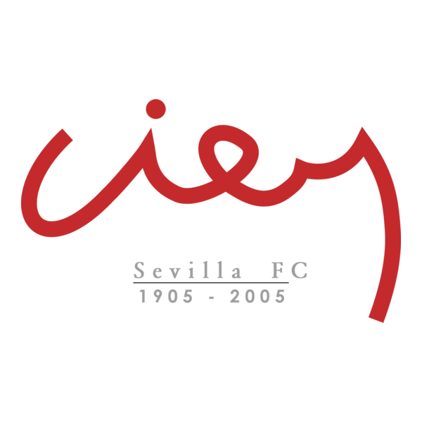 Sevilla FC - Centenario - Fondo Blanco Logo PNG Vector