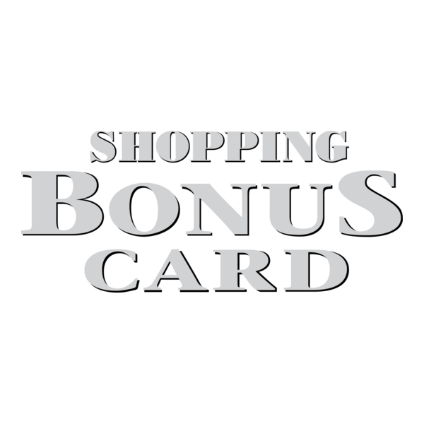 Shopping Bonus Card Logo PNG Vector