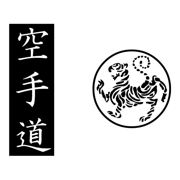 shotokan tiger - karate do kanji Logo PNG Vector