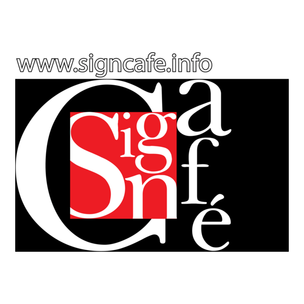 Sign Cafe magazine Bulgaria Logo PNG Vector