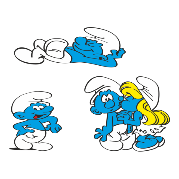 smurfs Logo PNG Vector