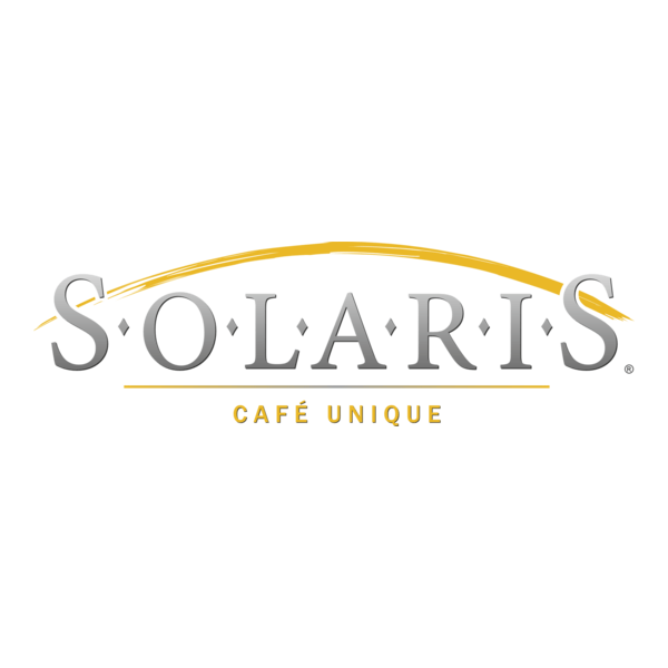 SOLARIS Cafe Unique Logo PNG Vector
