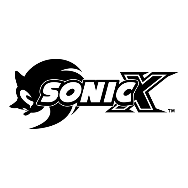 Sonic X Anime Logo PNG Vector